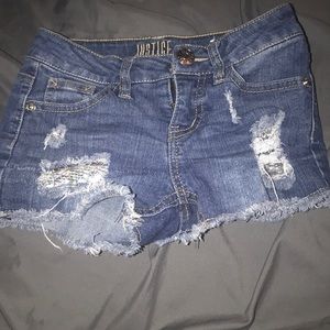 Girls justice shorts size 7